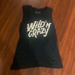 Muscle Tee Tank - Wild N Crazy - Social Decay - Size S/M